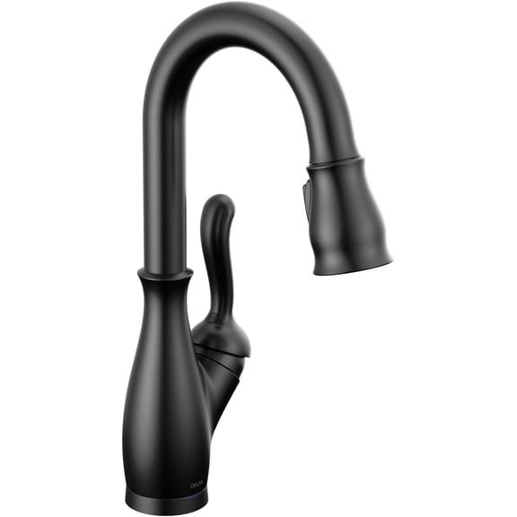 Delta 9678Tl-Dst Leland 1.8 GPM Single Hole Pull Down Touchless Bar Faucet - Black