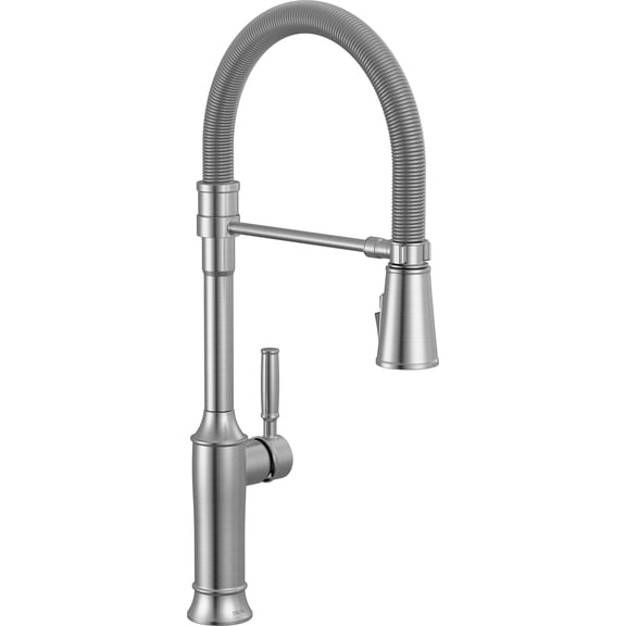 Delta 9684-Dst Renaldi 1.8 GPM Single Hole Pre-Rinse Kitchen Faucet - Lumicoat Arctic