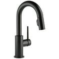 thumbnail image 1 of Delta 9959-Ls-Dst Trinsic 1.8 GPM Single Hole Pull Down Bar/Prep Faucet - Black, 1 of 7