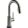 thumbnail image 1 of Delta 9959T-KS-DST Trinsic, Single Handle Pull-Down Bar/Prep Faucet with Touch, Black Stainless, 1 of 7