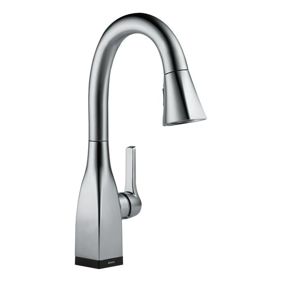 Delta 9983T-AR-DST Mateo, Single Handle Pull-Down Bar / Prep Faucet with Touch2O Technology, Arctic Stainless