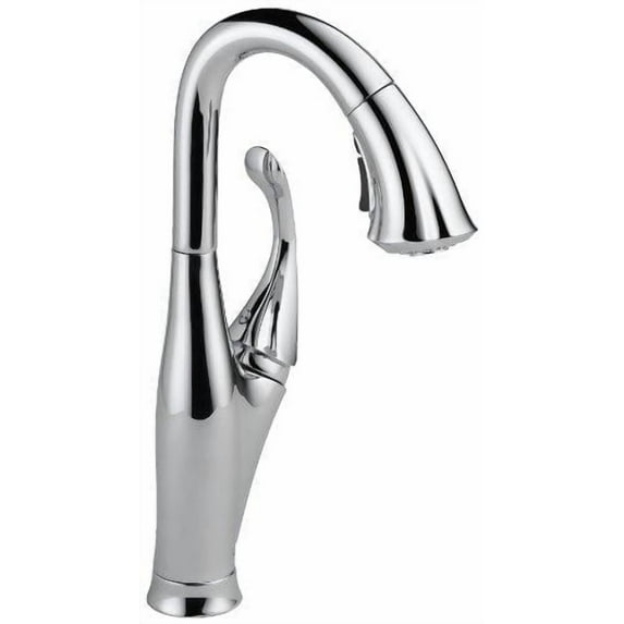 Delta Addison Single Handle Pull-Down Bar / Prep Faucet, Chrome