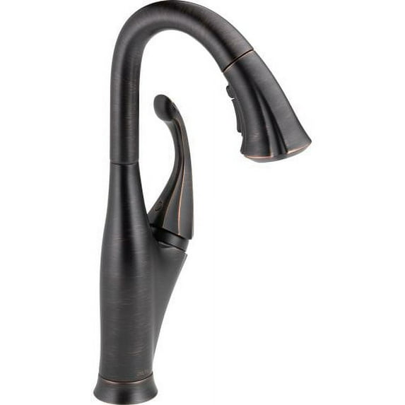 Delta Addison Single Handle Pull-Down Bar / Prep Faucet, Venetian Bronze