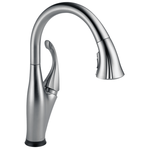 Delta Addison Single Handle Pull-Down Kitchen Faucet with Touch and ShieldSpray® Technologies in Arctic Stainless