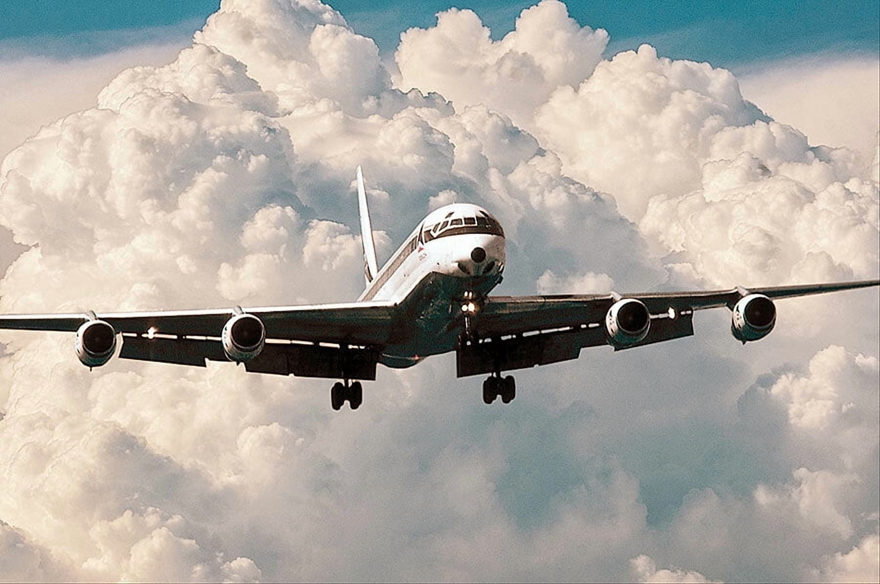 Delta Air Douglas DC-8 Airliner Style - 1 - 12x18 Inch Laminated ...