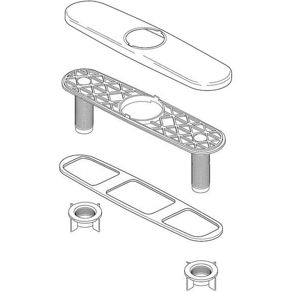 Delta Allora Kitchen Escutcheon RP47274BL Matte Black