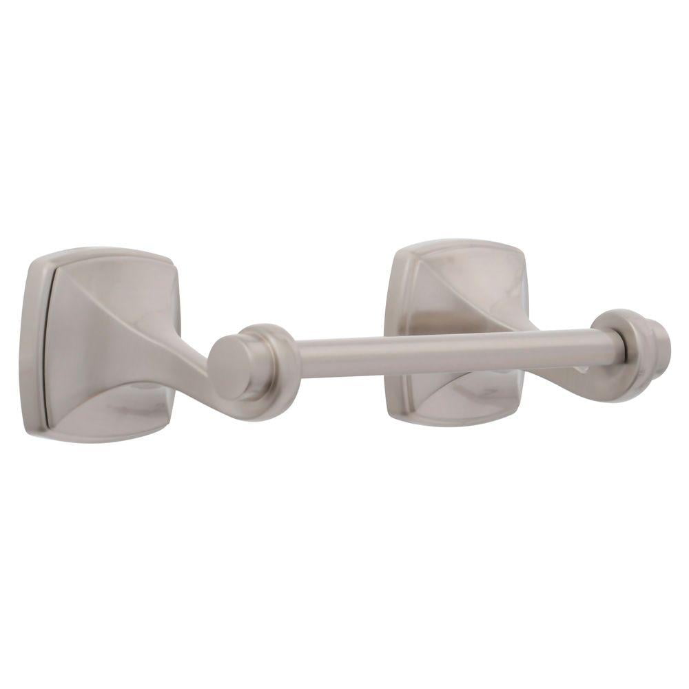 Amaya Brushed Nickel Wall Mounted Toilet Paper Holder