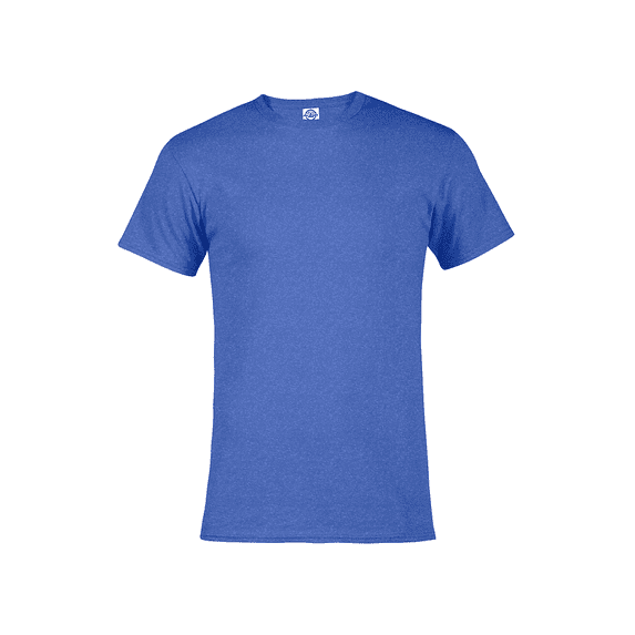 Delta Apparel 027362021986 Pro Weight Adult 5.2 oz Short Sleeve T-Shirt, Royal Heather - 4X