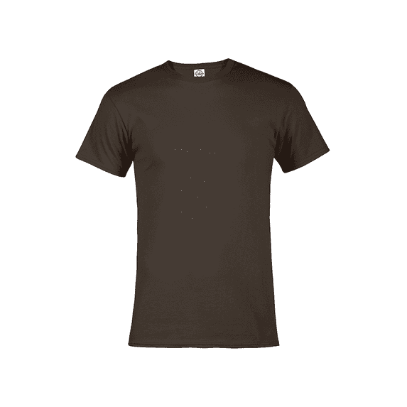 Delta Apparel 027362027155 Pro Weight Adult 5.2 oz Short Sleeve T-Shirt, Dark Chocolate - 4X