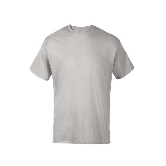 Delta Apparel 027362051068 Ringspun Adult 5.5 oz Surf T-Shirt, Silver - Large