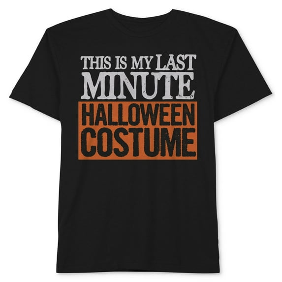 Delta Apparel Mens This Is My Last Minute Graphic T-Shirt, Black, X-Large