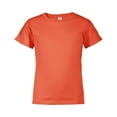 thumbnail image 1 of Delta Apparel Pro Weight Youth 5.2 oz Regular Fit T-Shirt, Deep Coral - Extra Small, 1 of 1