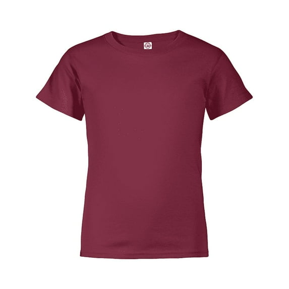 Delta Apparel Pro Weight Youth 5.2 oz Regular Fit T-Shirt, Maroon - Medium