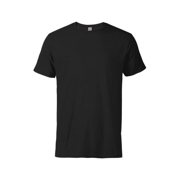 Delta Apparel Ringspun Adult 4.3 oz T-Shirt, Black - Extra Large