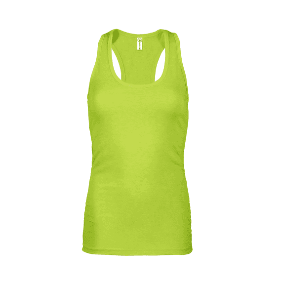Delta Apparel Ringspun Junior 4.3 oz Racerback Tank, Lime - Medium