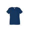 thumbnail image 1 of Delta Apparel  Ringspun Ladies 20 by 1s Curvy T-Shirt, Athletic Navy - 4X, 1 of 1