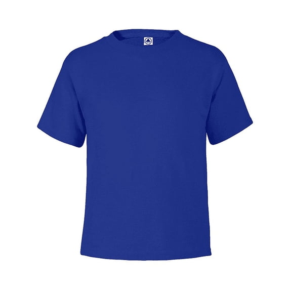 Delta Apparel Soft Juvenile 4.3 oz Soft Spun T-Shirt, Royal - Size 4