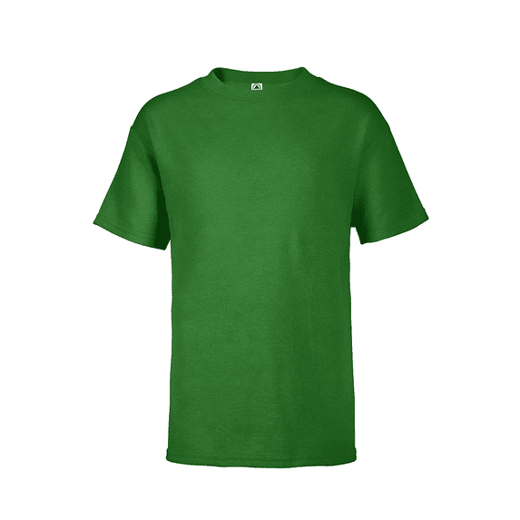 Delta Apparel Soft Youth 4.3 oz Soft Spun T-Shirt, Kelly - Large