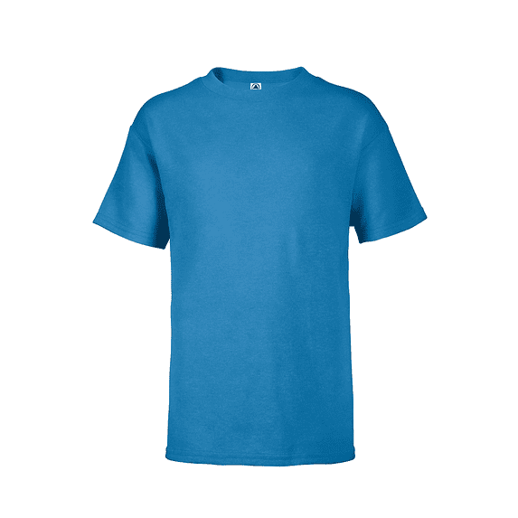 Delta Apparel Soft Youth 4.3 oz Soft Spun T-Shirt, Turquoise - Extra Small