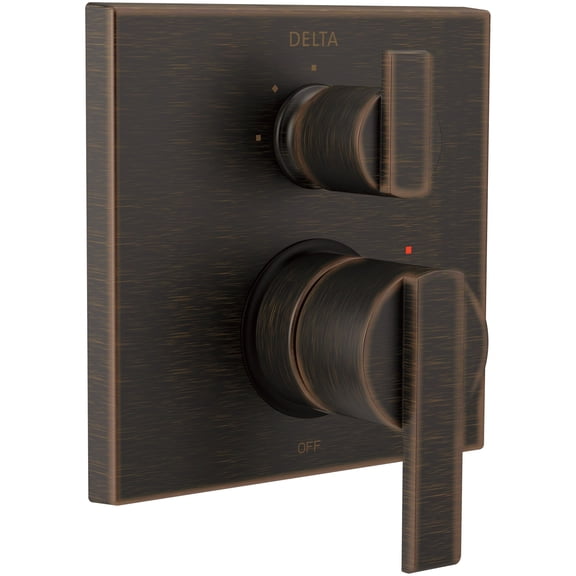 Delta Ara Angular Modern Monitor 14 Series Valve Trim with 3-Setting Integrated Diverter, Venetian Bronze