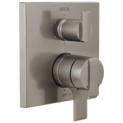 Delta Ara Angular Modern MonitorÂ® 17 Series Valve Trim with 6-Setting Integrated Diverter in Stainless T27967-SS