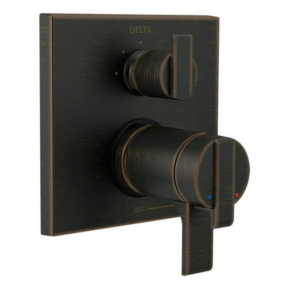 Delta Ara Angular Modern TempAssure 3 Modes Water Diverter Trim