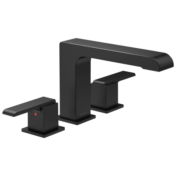 Delta Ara Chrome Matte Black Roman Tub Faucet