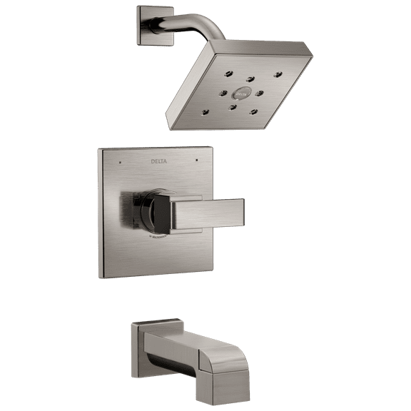 Delta Ara Monitor® 14 Series H2Okinetic® Tub & Shower Trim in Stainless T14467-SS