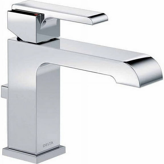 Delta Ara Single Handle Bathroom Faucet with Metal Drain Assembly in Chrome 567LF-MPU