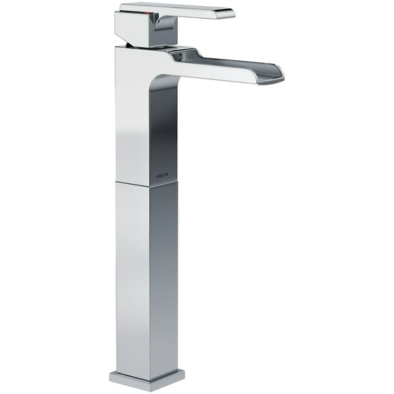 Delta Ara Single Handle Vessel Channel Bathroom Faucet, Chrome