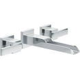 thumbnail image 1 of Delta Ara Two Handle Wall Mount Channel Bathroom Faucet Trim, Chrome, 1 of 4