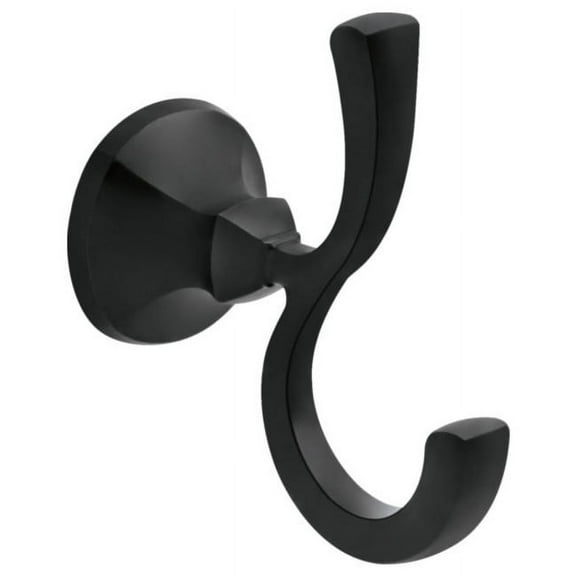Delta Ashlyn Double Robe Hook in Matte Black
