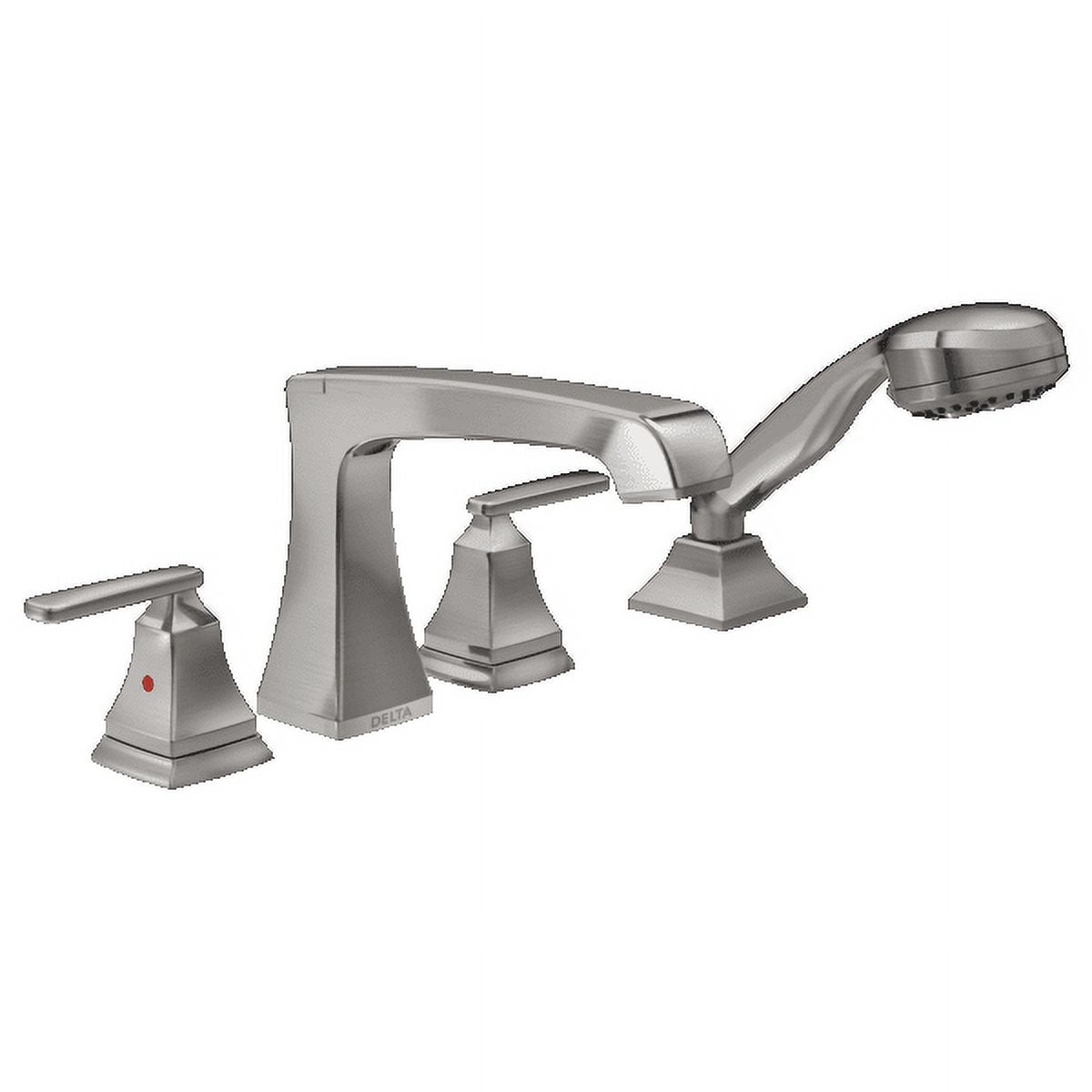 Delta Ashlyn Roman Tub with Hand Shower Trim in Stainless
