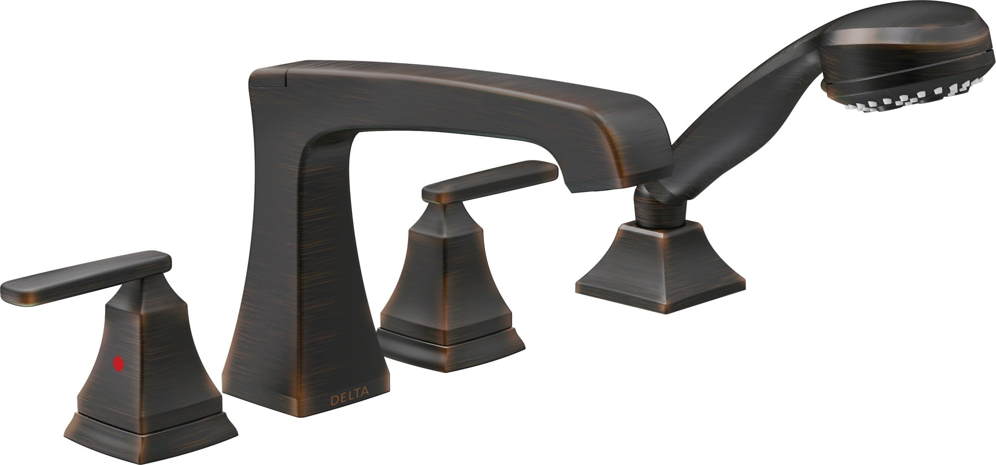 Delta Ashlyn Roman Tub with Hand Shower Trim in Venetian Bronze