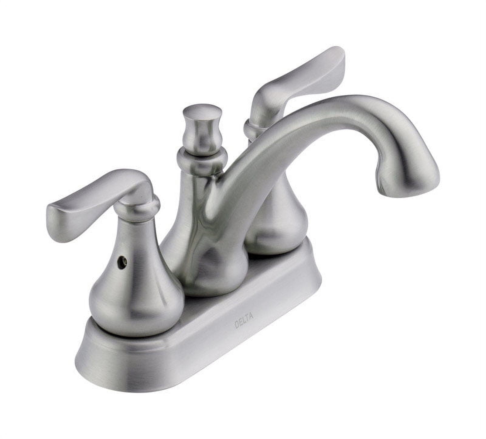 Delta Aubrey Stainless Steel Two Handle Laundry Faucet 4 in.