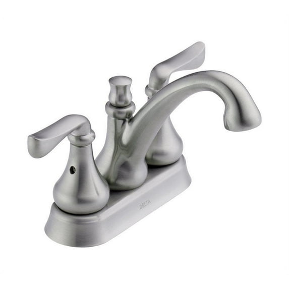 Delta Aubrey Stainless Steel Two Handle Laundry Faucet 4 in.