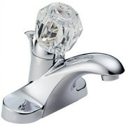 Delta Faucet B512LF Brass Silver Bathroom Sink Faucets 1 Piece 1 Pack
