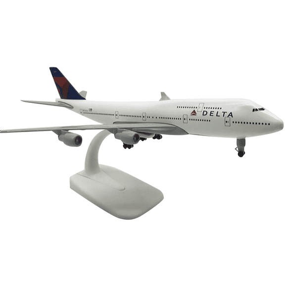 Delta B747 Plane Model Alloy Display Model Plane Toy  for Aviation Enthusiasts, 1:300