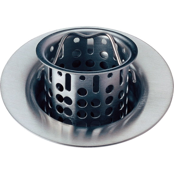 Delta Bar / Prep Sink Flange and Strainer, Arctic Stainless
