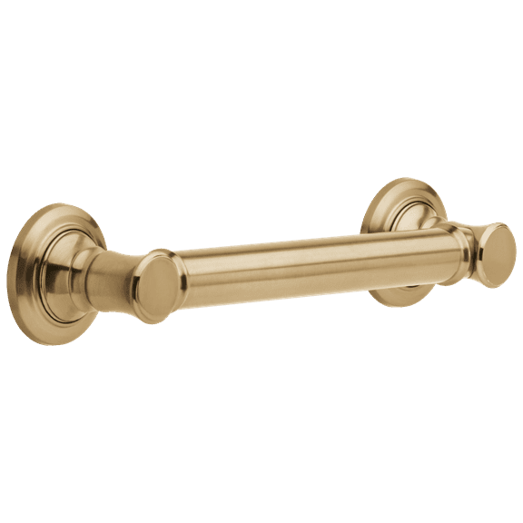 Delta BathSafety 12" Traditional Decorative ADA Grab Bar in Champagne Bronze