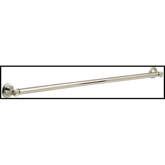 Delta BathSafety 42" Traditional Decorative ADA Grab Bar, Polished Nickel