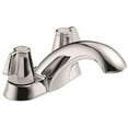 thumbnail image 1 of Delta Bathroom Faucet Two Blade Handles Lead Free Chrome Less Pop Up, 1 of 2