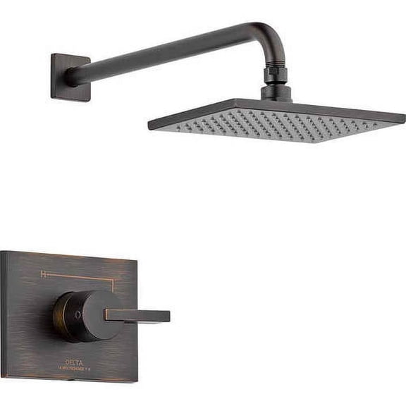 Delta Black Manual 1-Handle Shower Valve Trim