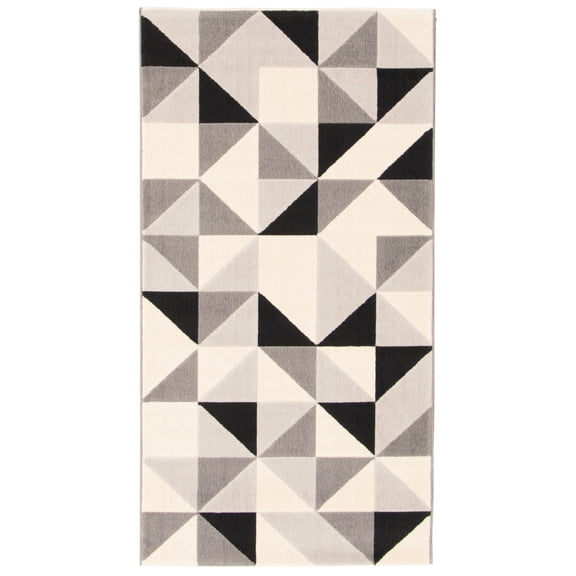 Delta Black Polypropylene Rug 2'8" x 4'11"