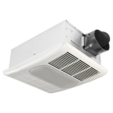 Open Box Delta Radiance Exhaust Bath Fan 80 CFM w/Built-In Light & Heater,White