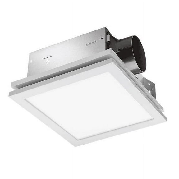 Delta Breez SLM70ELED BreezSlim Edge-Lit Dimmable LED Light Ventilation Fan, White