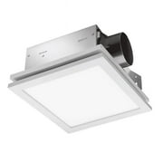 Delta Breez SLM70ELED BreezSlim Edge-Lit Dimmable LED Light Ventilation Fan, White