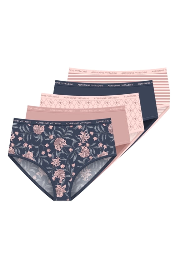 Women's Stretch Microfiber Brief Panties 5-Pack - Size 9