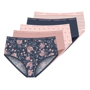 Adrienne Vittadini Intimates Womens Stretch Signature Microfiber Brief Panties 5-Pack - Size 7 /Large - FITS Clothing Pants Size 12/14