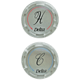 thumbnail image 1 of Delta Button Set - Hot / Cold - Clear, 1 of 2